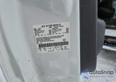 2013 Ford F150 Super Cab из США, поврежденный, VIN 1FTFX1ET7DFD97241